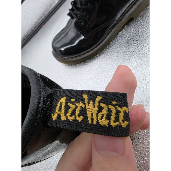Dr. Martens 1460 J Black Patent Leather Boots Size 2 US Youth - Picture 5 of 9